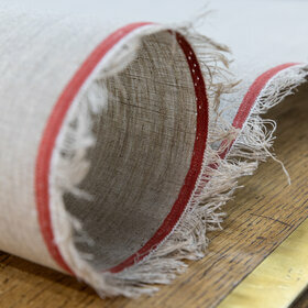 50cm strip irish collar canvas in 100% linen