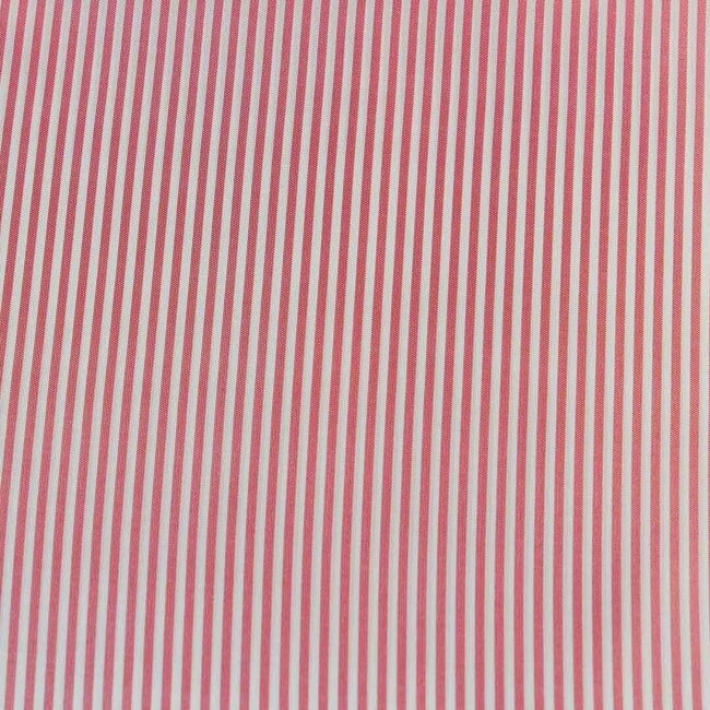 Sleeve lining - red and ecru stripe