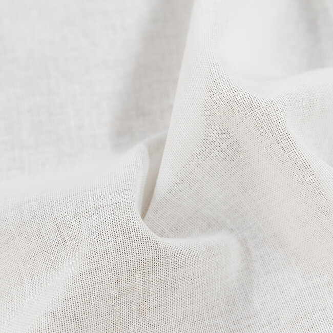 White interlining for cuffs and shirts collars in 100% cotton