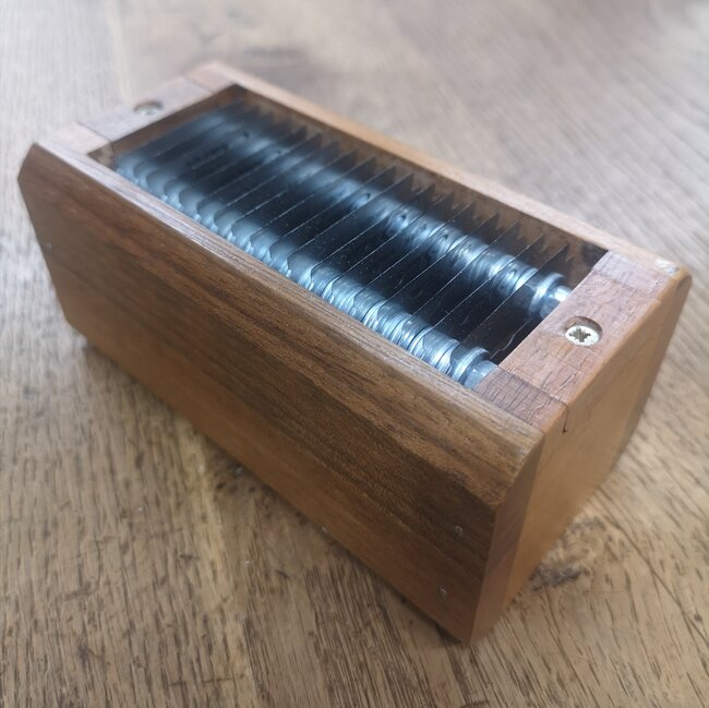 Walnut chalk sharpener