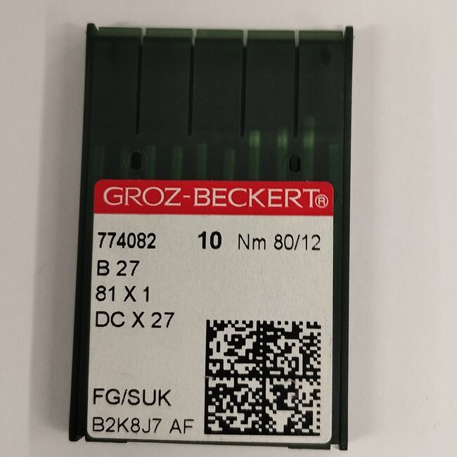 Industrial machine needles GROZ-BECKERT B 27-81X1-DCX27