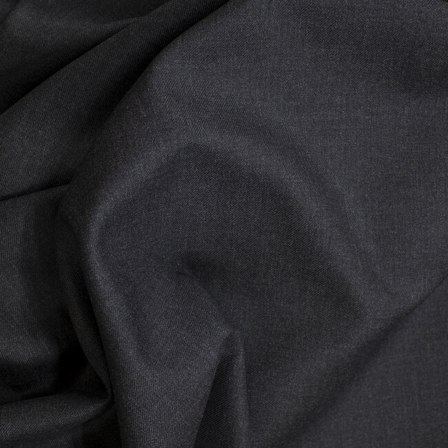 Charcoal grey plain twill