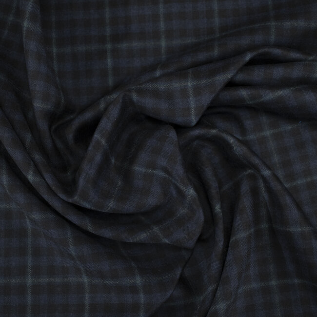 Huddersfield - Blue and black shadow check for sport jacket