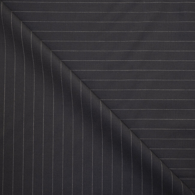 FINTES - Super 150's navy with pinstripes