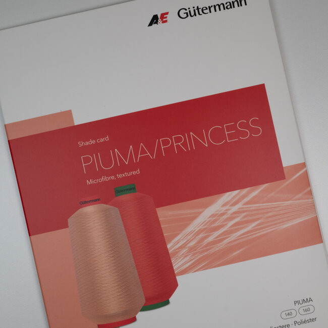 Gütermann PIUMA/PRINCESS shade card