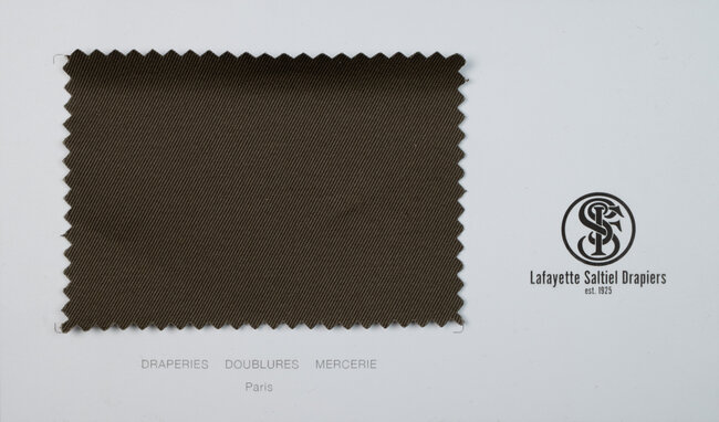 Sample japanese cotton for chino olive