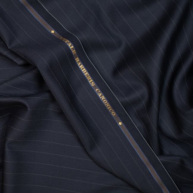 Perennial - Super 110's dark blue pinstripes