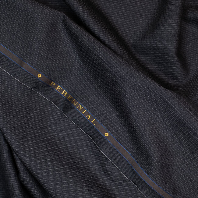 Perennial - Super 110's dark grey pinstripes