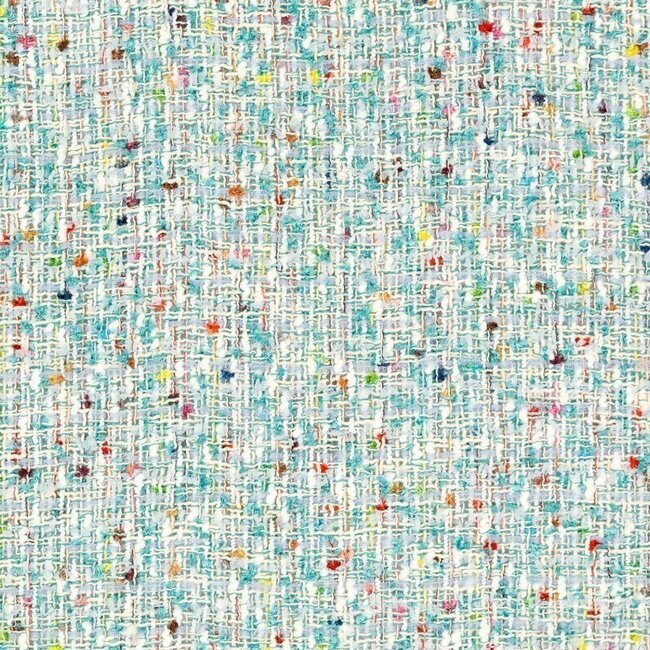 Solid aqua tweed (bluish green) with a dense twill weave and slight mottled effect.