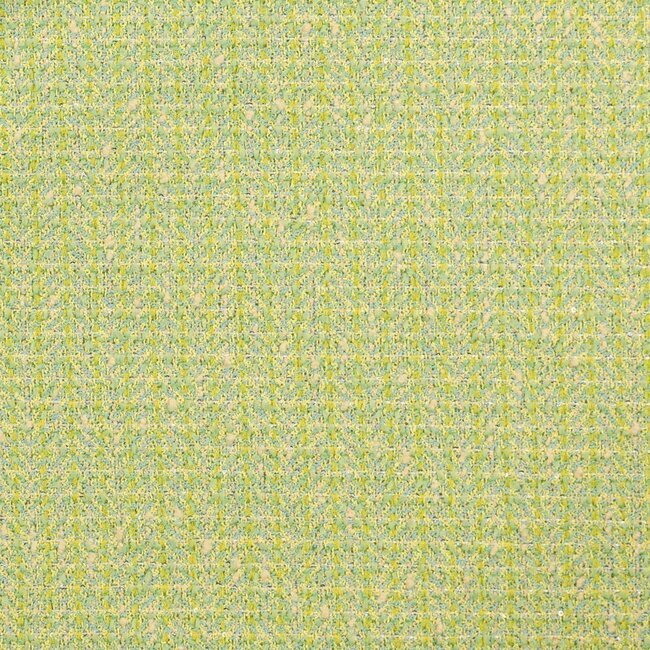 Pastel tweed in shades of green and pale yellow. Delicate speckled effect.