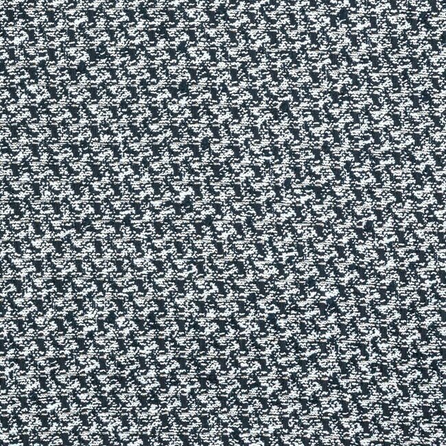 Black and white tweed with a houndstooth pattern. Tight and graphic weave.