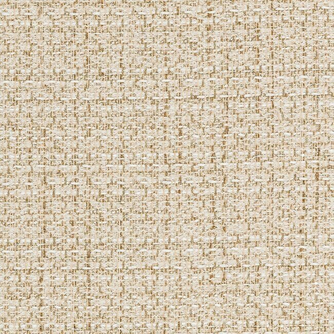 White tweed with bright golden threads. Luxurious and shimmering surface.