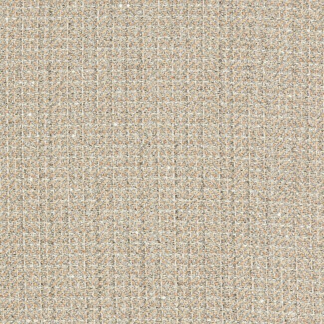 Tweed blending beige and very bright silver threads, with a subtle mirror effect.