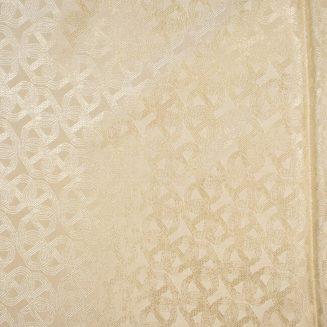 Jacquard patterned lining - Champagne
