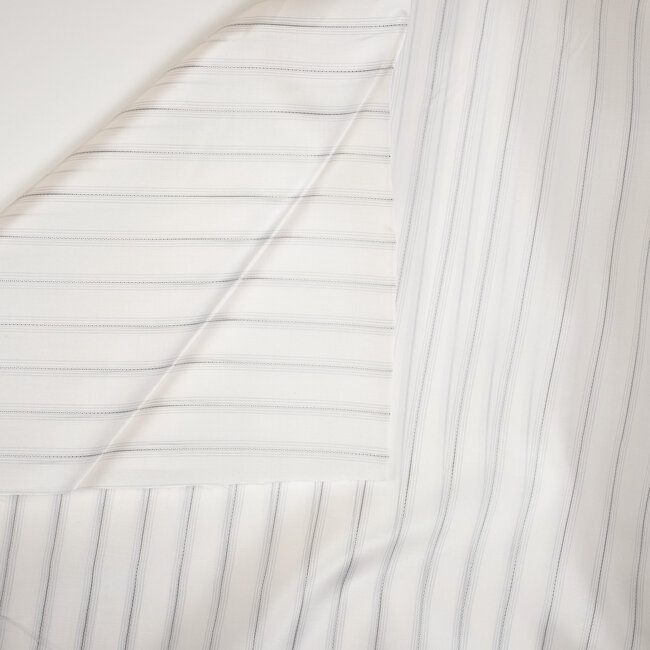 Sleeve lining - blue, red, green stripe on ecru