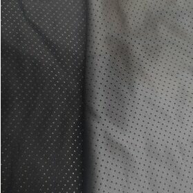 Reversible satin jacquard with small polka dot patterns