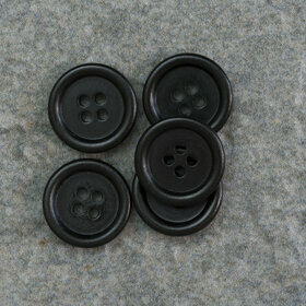 Button 4 holes in corozo nut 15mm - Reference corozo15/