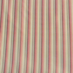 Sleeve lining - red, black stripe on ecru