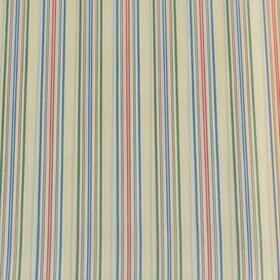 Sleeve lining - blue, red, green stripe on ecru