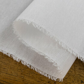 White interlining for cuffs and shirts collars in 100% cotton