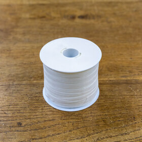 Straight trim 10mm thread 100% cotton 200M white