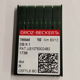 Industrial machine needles GROZ-BECKERT DB*1 - 1738 - PAT.US10753024B2