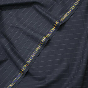 Huddersfield - super 150's navy with chalk stripes