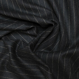 Super 120's Flannel - anthracite with pinstripes