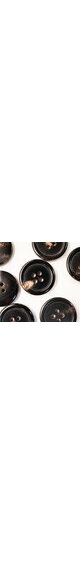 4 holes horn button dark brown 20mm (32L)