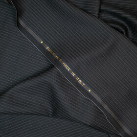 Perennial - Super 110's dark grey pinstripes