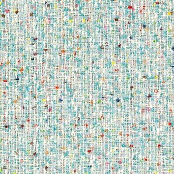 Solid aqua tweed (bluish green) with a dense twill weave and slight mottled effect.