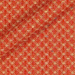 Beige tweed enhanced with medium red threads. Marked yet harmonious contrast.