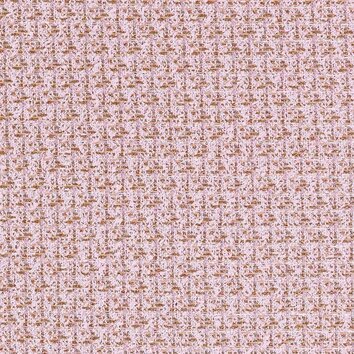 Powder pink tweed enhanced with golden threads. Bright and feminine weave.