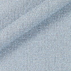 Azure blue tweed sprinkled with highly visible silver threads. Luminous effect.