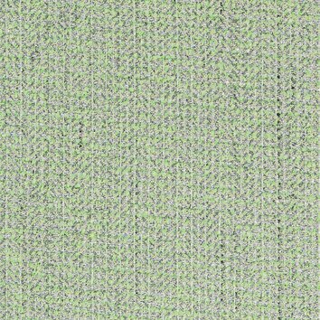 Pastel green tweed with silver threads. Slightly metallic surface.