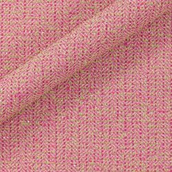 Bright fuchsia tweed contrasted by green threads, creating a bold effect.