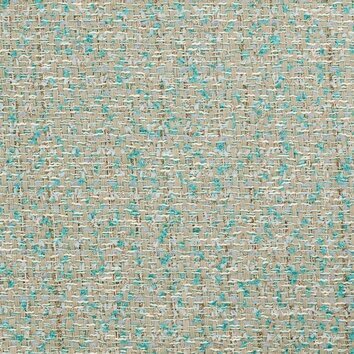 Tweed combining olive green and beige threads with subtle metallic flashes.