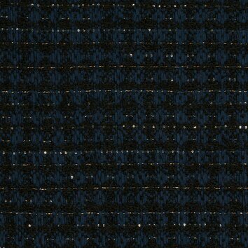Deep blue tweed with a dense weave and alpaca touches for added softness.