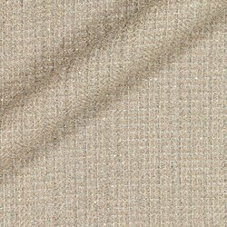 Tweed blending beige and very bright silver threads, with a subtle mirror effect.